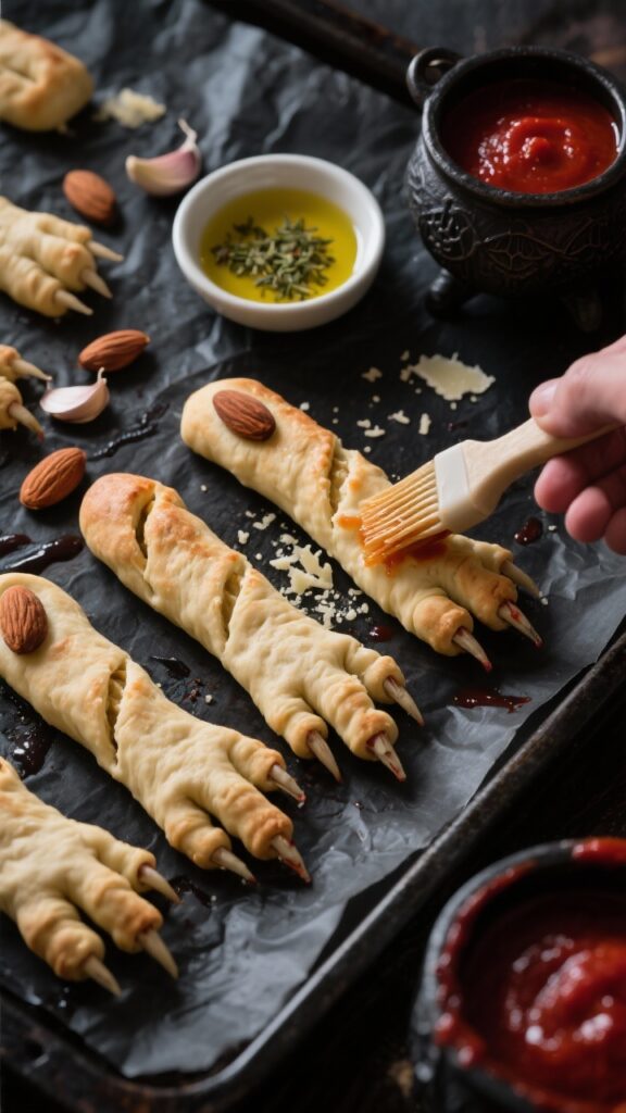 Witchy Finger Breadsticks