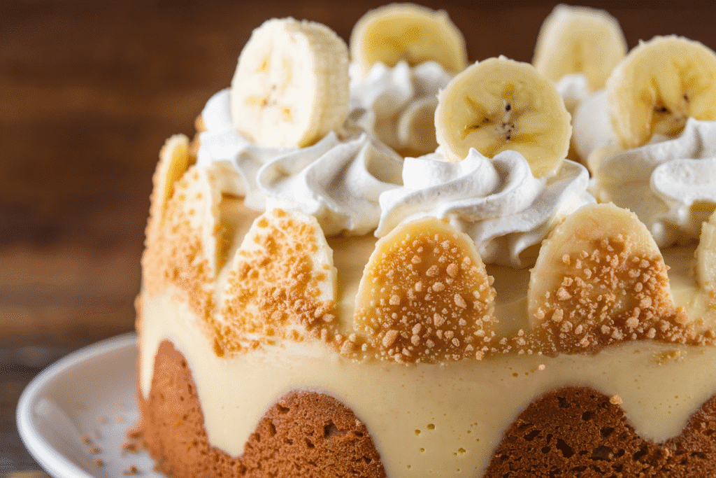Banana Poke Pudding Cake
