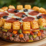 Pizza Tater Tot Casserole 1 Pizza Tater Tot Casserole