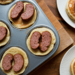 High Protein Sausage Pancake Muffins