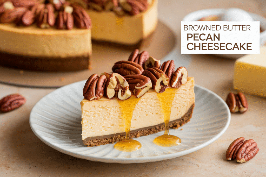 Browned Butter Pecan Cheesecake