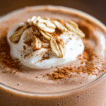 Cinnamon Roll Protein Smoothie with Oat ‘Icing’ 1 Cinnamon Roll Protein Smoothie with Oat ‘Icing