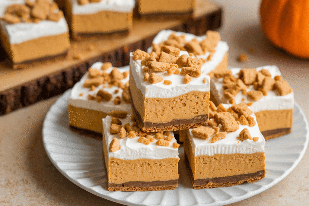 No-Bake Pumpkin Cheesecake Bars
