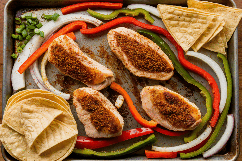 Sheet Pan Chicken Fajitas