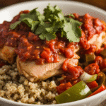 Set-It-and-Strut: Slow Cooker Salsa Chicken Bowls (35g) That Practically Meal-Prep Themselves 2 Salsa Chicken Bowls