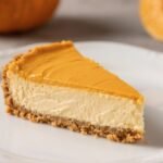 Creamy Pumpkin Cheesecake with Graham Cracker Crust 4 Pumpkin Cheesecake