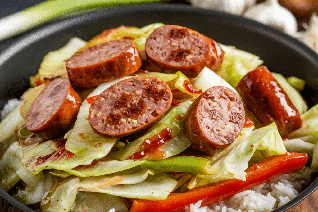 Sausage and Cabbage Stir Fry
