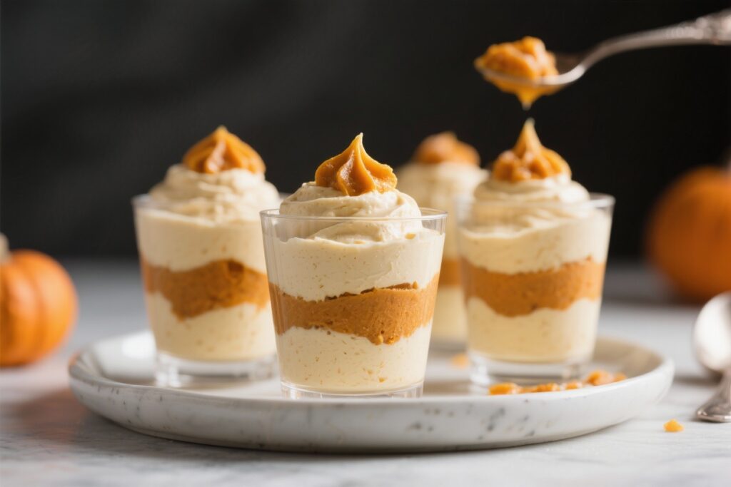 No-Bake Pumpkin Mousse Parfaits