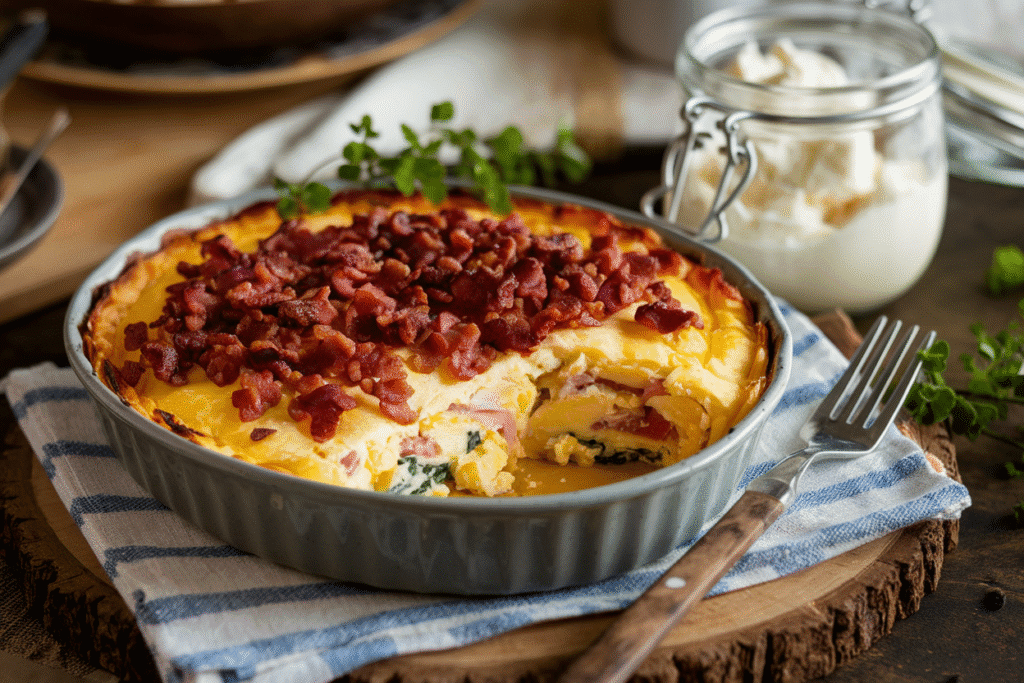 Egg Casserole with Cottage Cheese