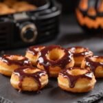 Air Fryer Mini Donut Bites with Spooky Glaze 4 Donut Bites