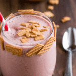Strawberry Cheesecake Protein Smoothie, No Banana Needed 2 Strawberry Cheesecake Protein