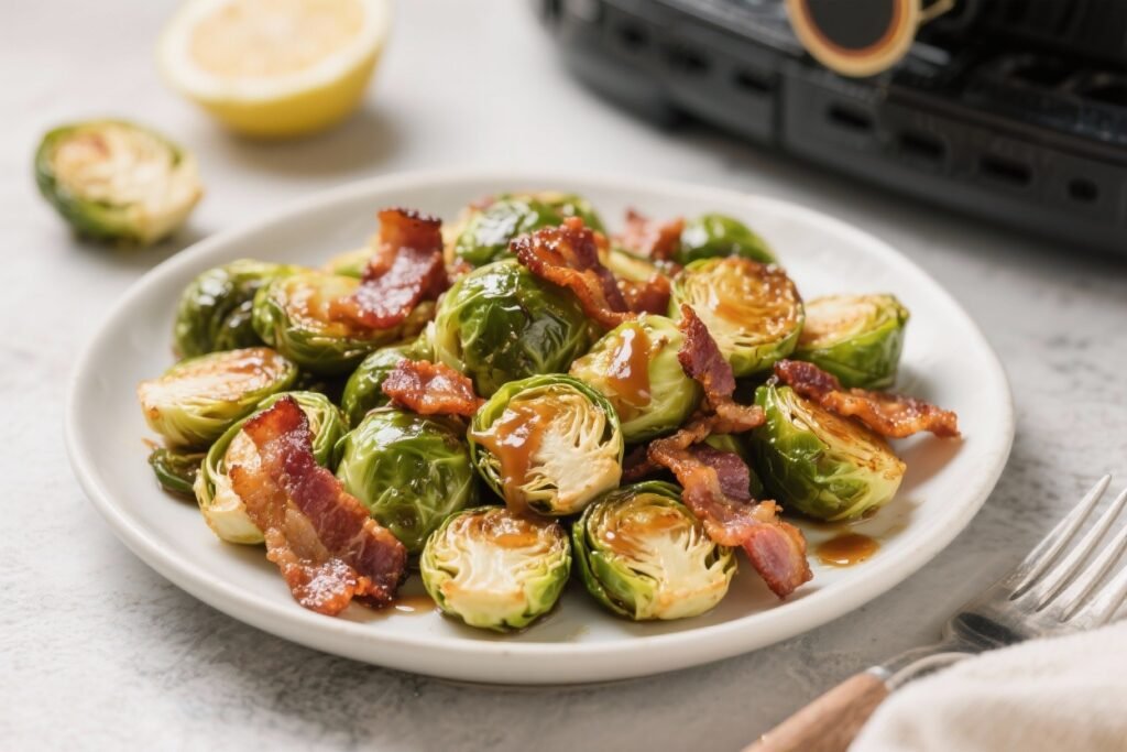 Brussel Sprout Recipes with Bacon Maple Air Fryer