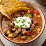 High Protein Creamy Taco Soup