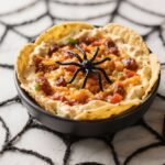 Halloween Taco Dip Spider Webs