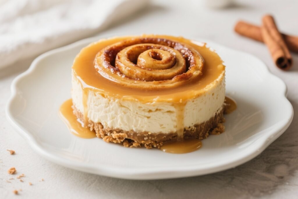 Cinnamon Roll Honey Bun Cheesecake