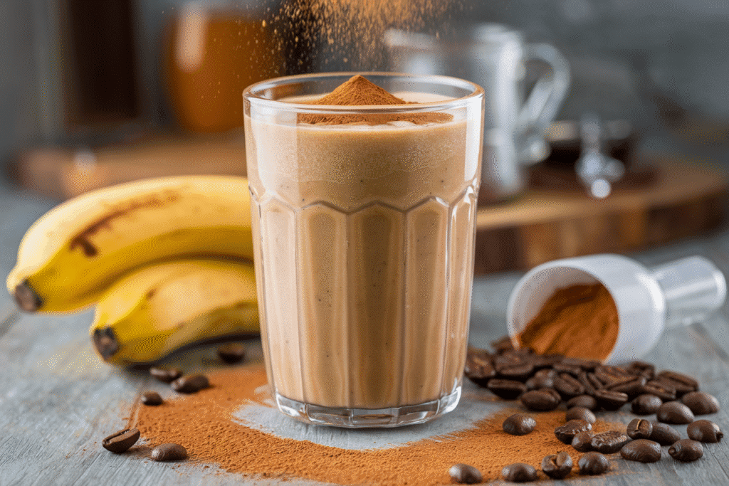 Banana Protein Coffee Smoothie