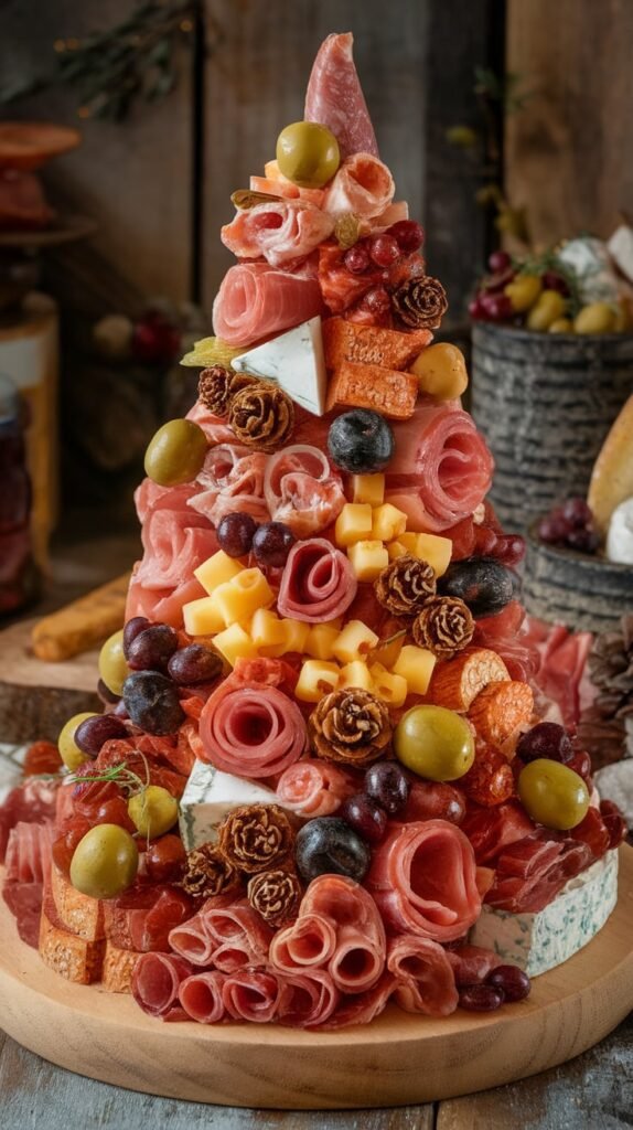 9 Adorable Christmas Charcuterie Boards for Kids (Fast, Festive, No Stress) 8 3D Charcuterie Christmas Tree