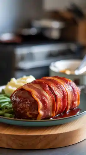 BBQ Bacon-Wrapped Meatloaf