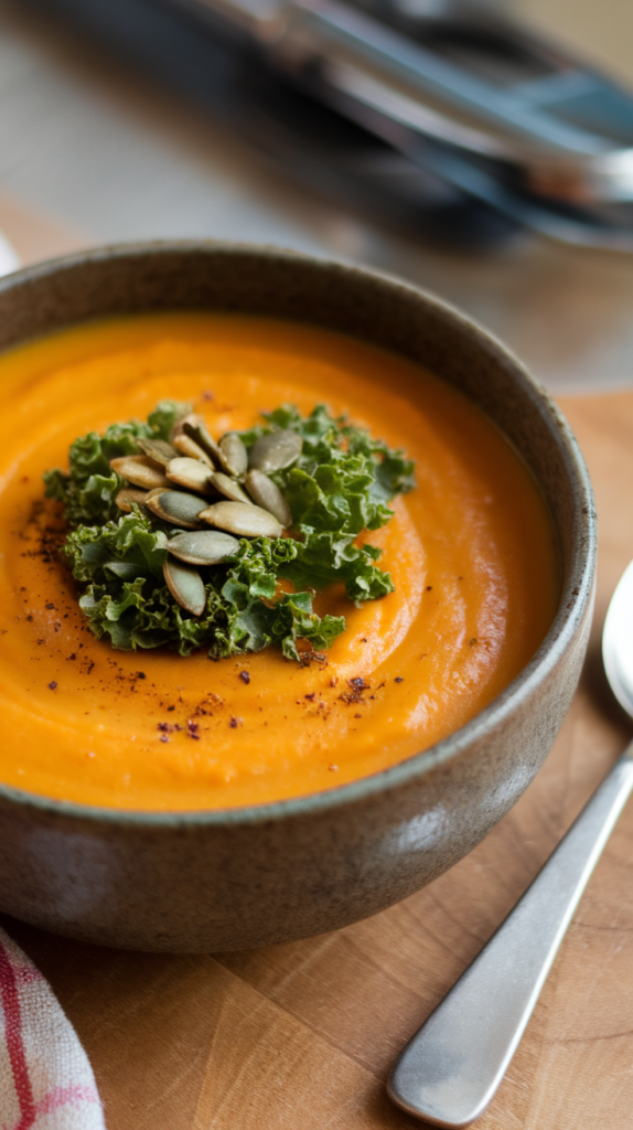 Butternut Squash Kale White Bean Soup Recipe