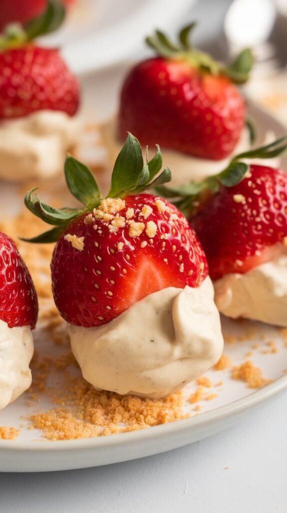 Cheesecake Stuffed Strawberries