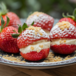 Cheesecake‑Stuffed Strawberries