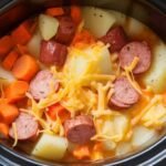 Cheesy Potato Kielbasa Soup Crockpot 4 Cheesy Potato
