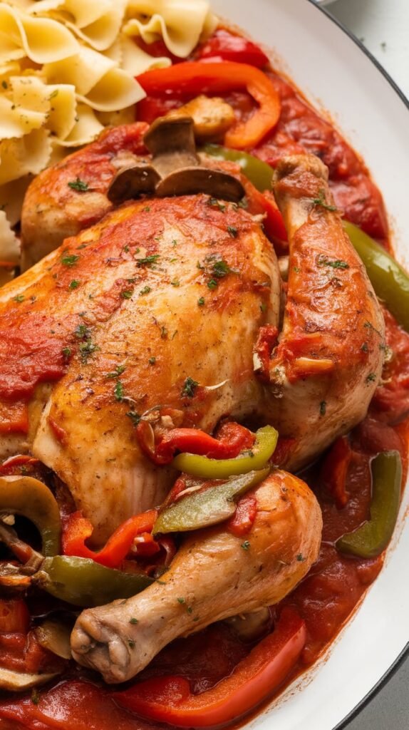 15 Cozy Crockpot Chicken Recipes for Fall Nights You’ll Make on Repeat 11 Chicken Cacciatore