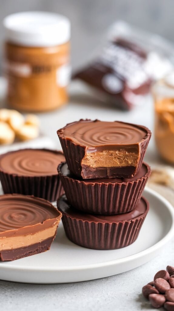 Chocolate Peanut Butter Protein Cups