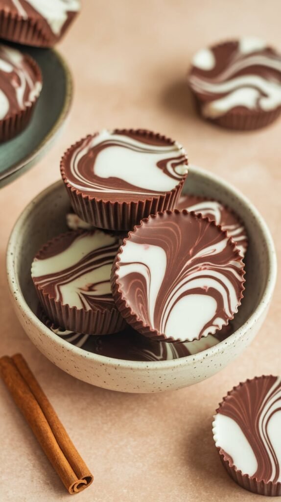 Chocolate Peppermint Protein Pudding Cups