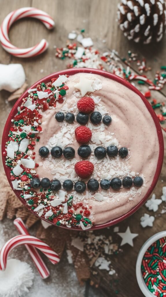 Christmas Tree Protein Smoothie Bowl