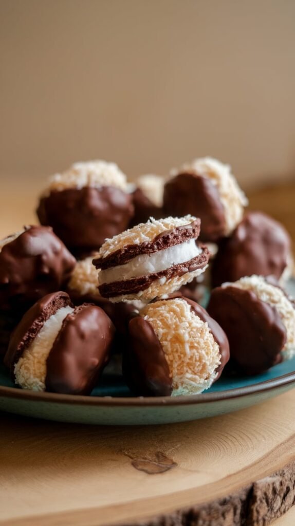 Coconut Macaroons Chocolate Dipped