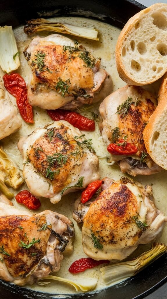Creamy Tuscan Chicken One Pan Wonder