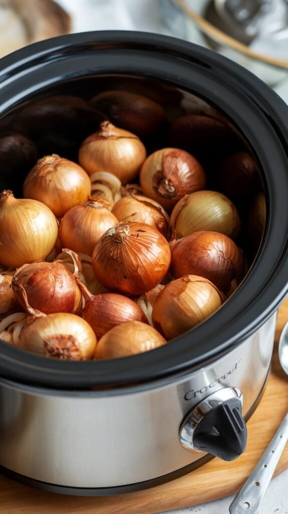 Crockpot Caramelized Onions