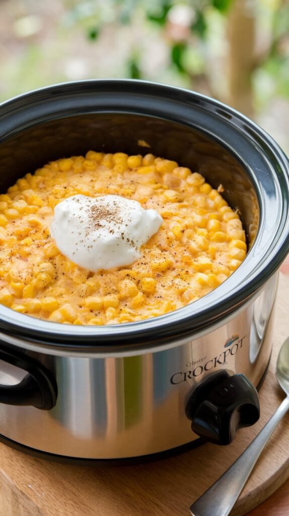 Crockpot Corn Pudding