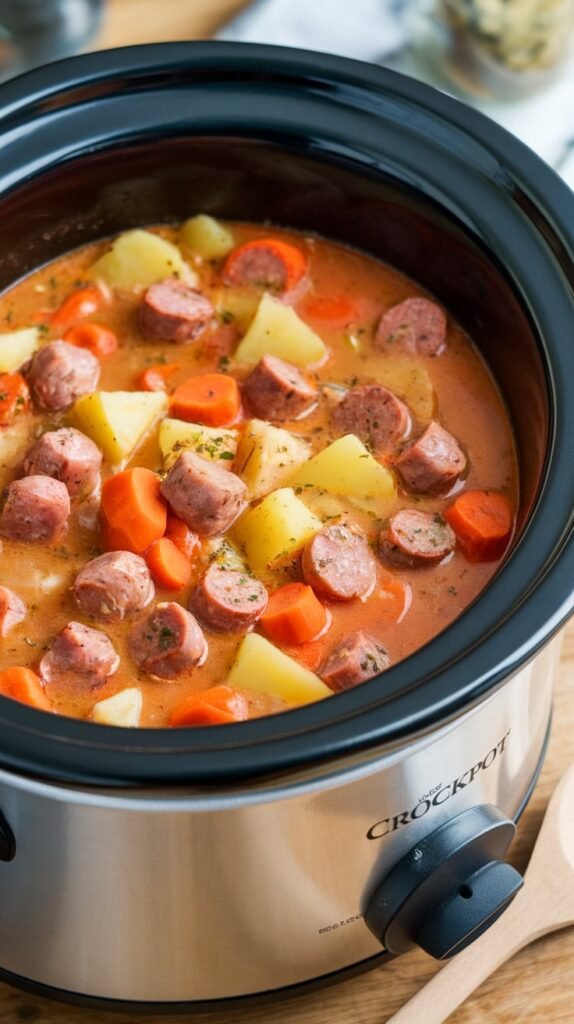 Crockpot Italian Sausage Potato