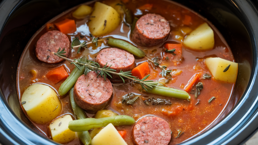Crockpot Italian Sausage Potato Soup Recipe