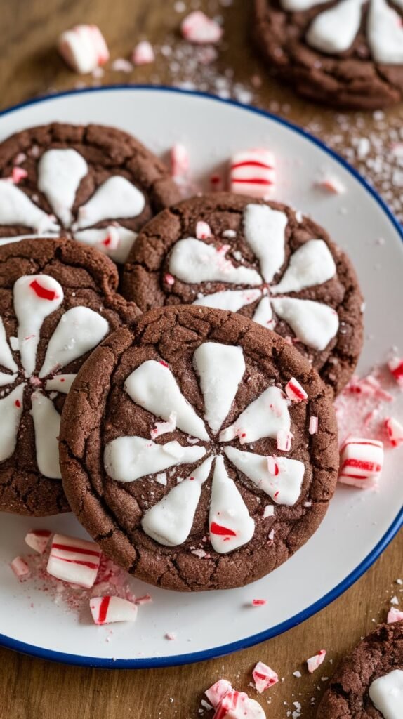 Double Chocolate Peppermint Cookies
