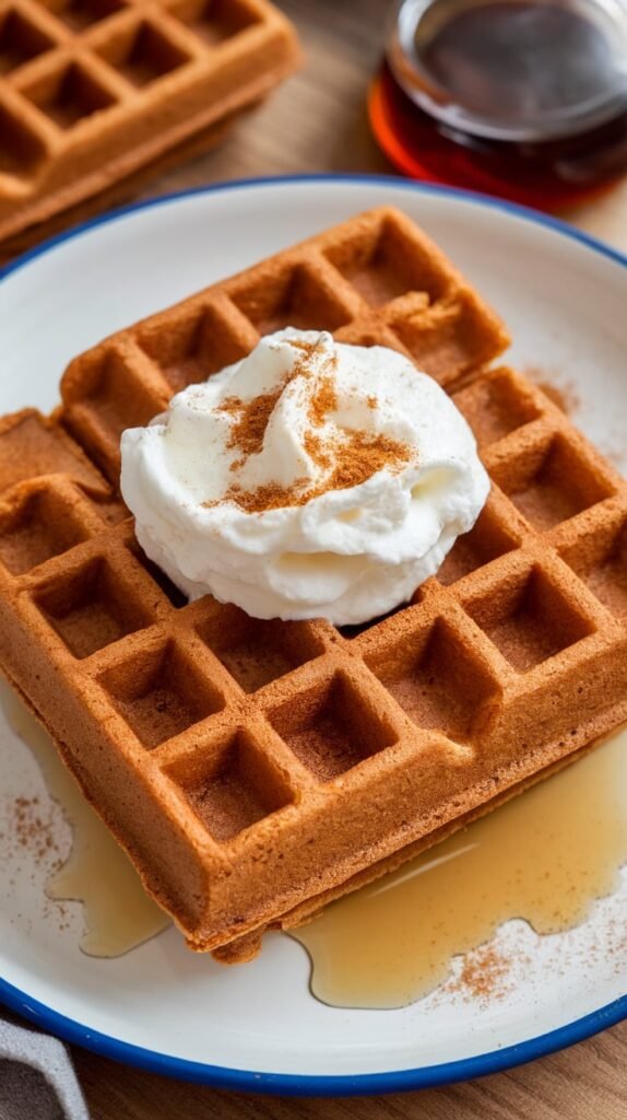 Gingerbread Protein Waffles
