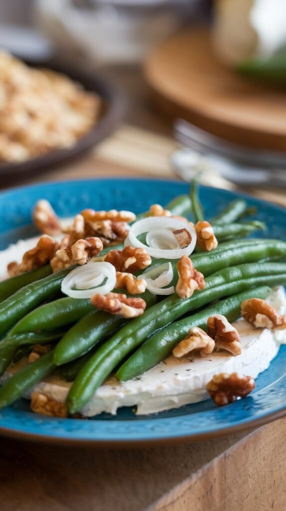 21 Christmas Side Dishes That Pack a Protein Punch (and Get the Whole Family Cheering!) 15 Green Beans with Goat Cheese Shallots Walnuts