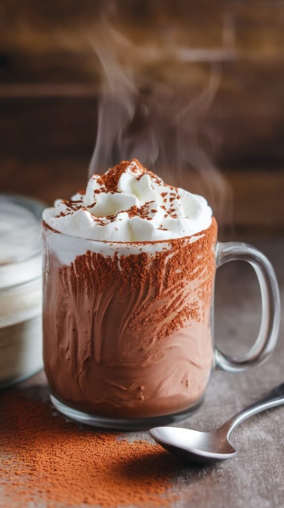 Hot Chocolate Protein Mug Cake
