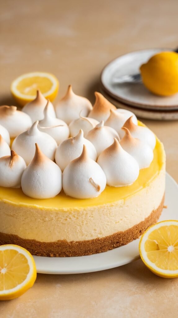 Lemon Meringue Cheesecake Recipe (Make‑Ahead, Crowd‑Pleaser, Wow) 2 Lemon Meringue Cheesecake