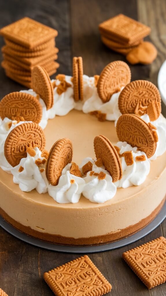 No-Bake Lotus Biscoff Cheesecake 2 No Bake Lotus Biscoff Cheesecake