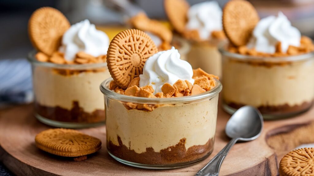 No-Bake Lotus Biscoff Cheesecakes