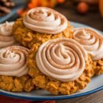 Pumpkin Oatmeal Cookies With Cinnamon Frosting