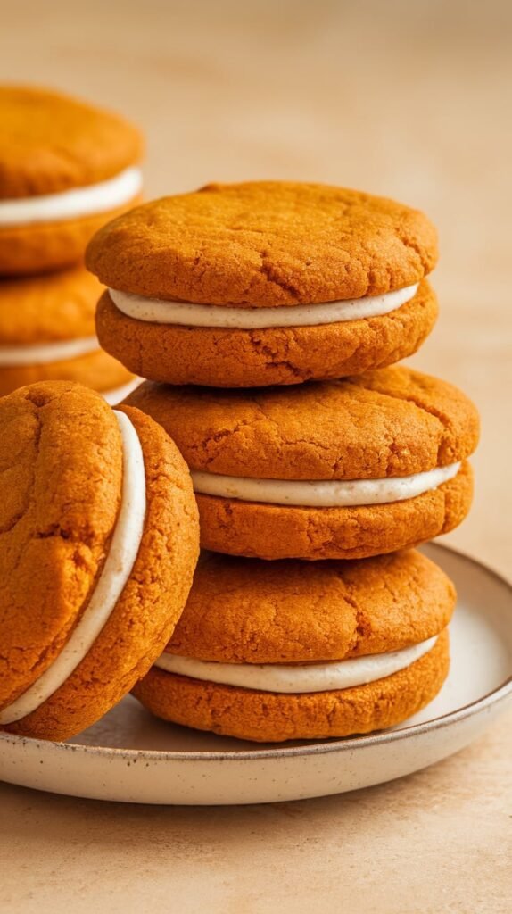Pumpkin Sandwich Cookies