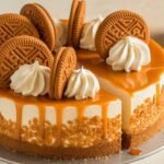 Salted Caramel Biscoff Cheesecake