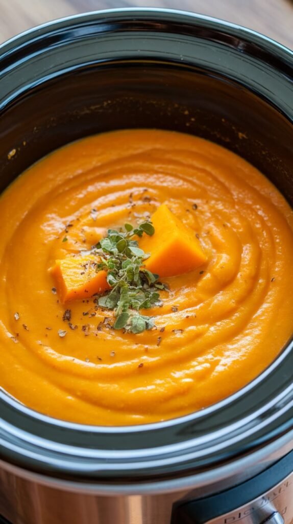 Slow Cooker Butternut Squash Soup