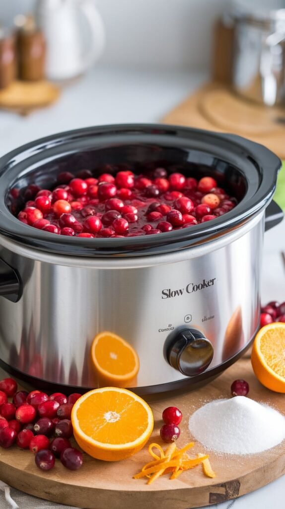 Slow Cooker Cranberry Sauce