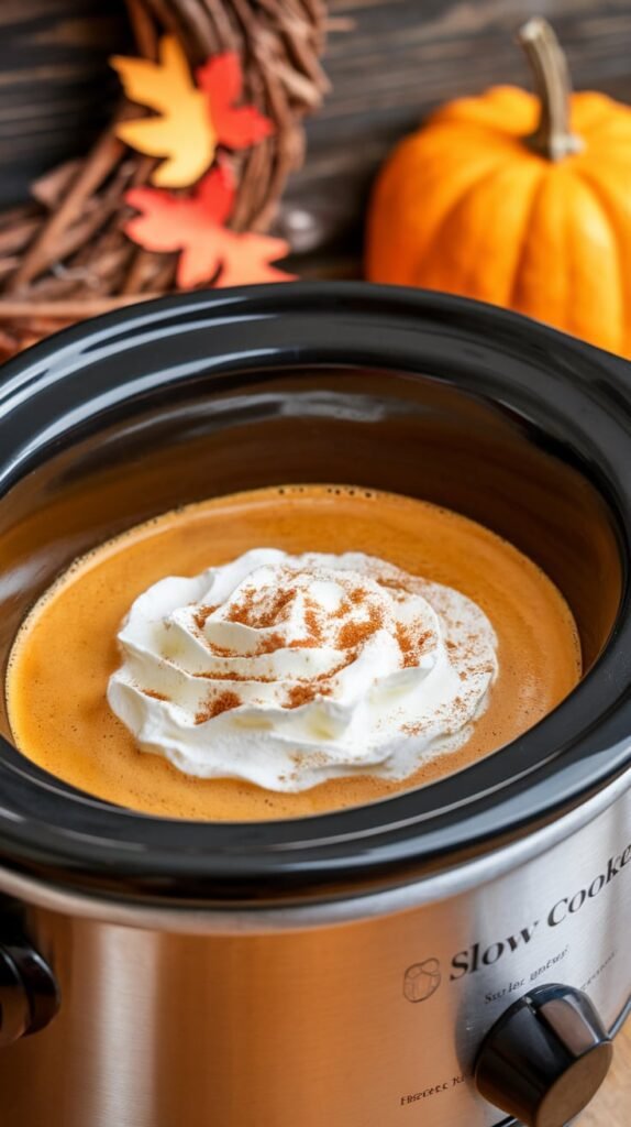 Slow Cooker Pumpkin Spice Latte