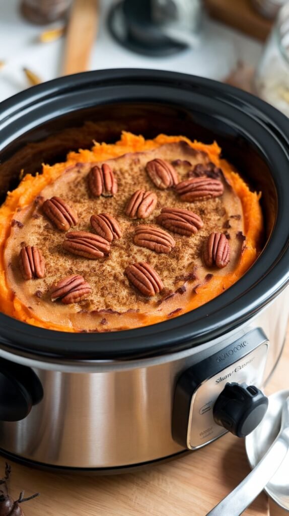 Slow Cooker Sweet Potato Casserole